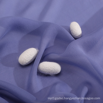 Wholesale A4 Size Free Sample 10M/M Pure Raw Silk Chiffon Fabric for Dress